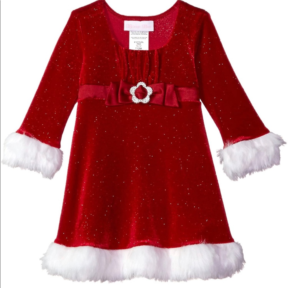 Toddler Red Santa Holiday Christmas Dress